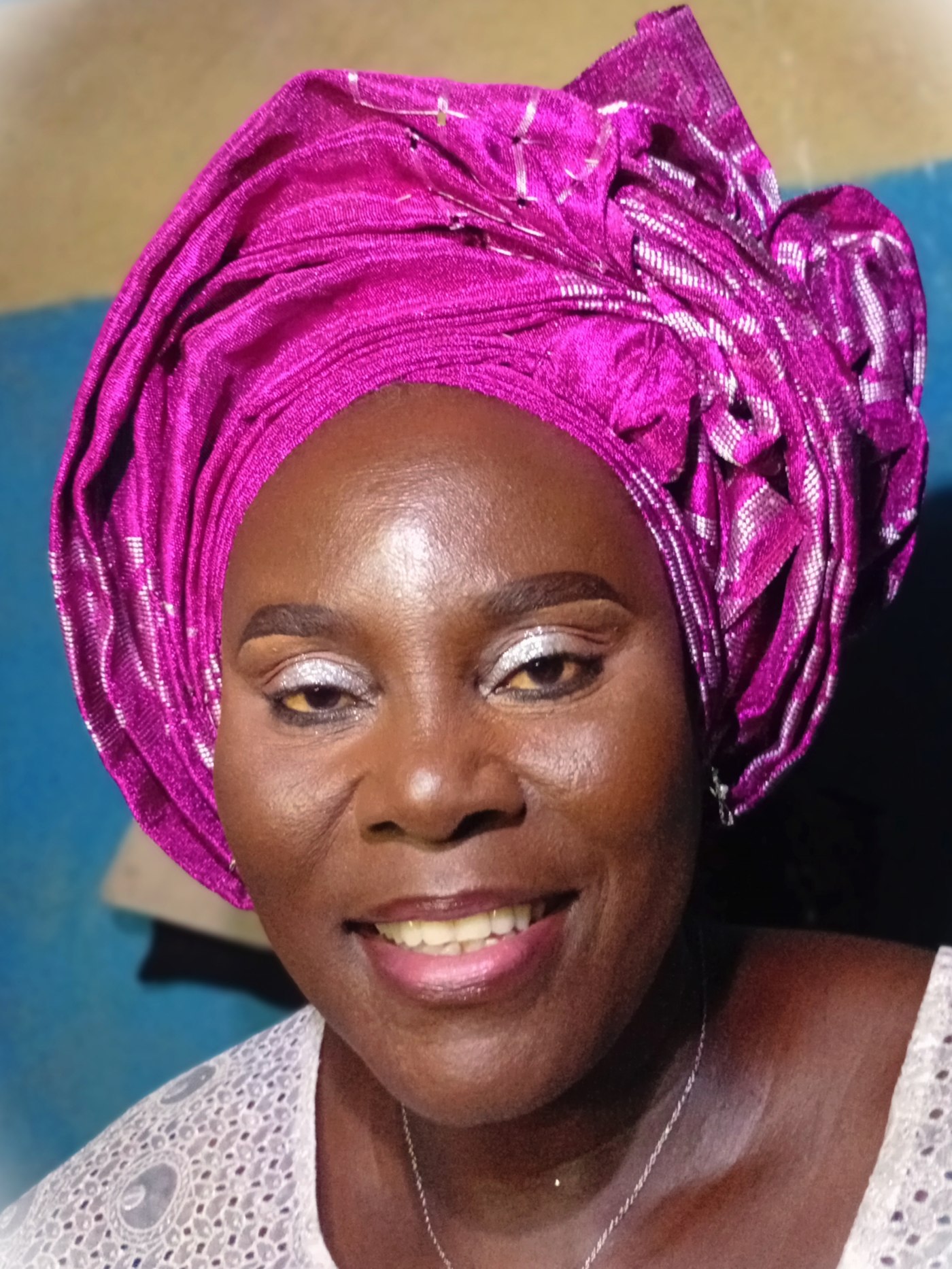 Vibrant magenta gele styling by Dheevhn_Aribs Artistry